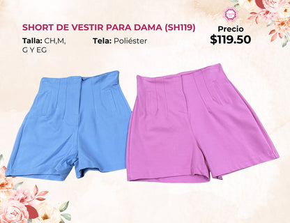SHORT DE PINZAS (SH119)