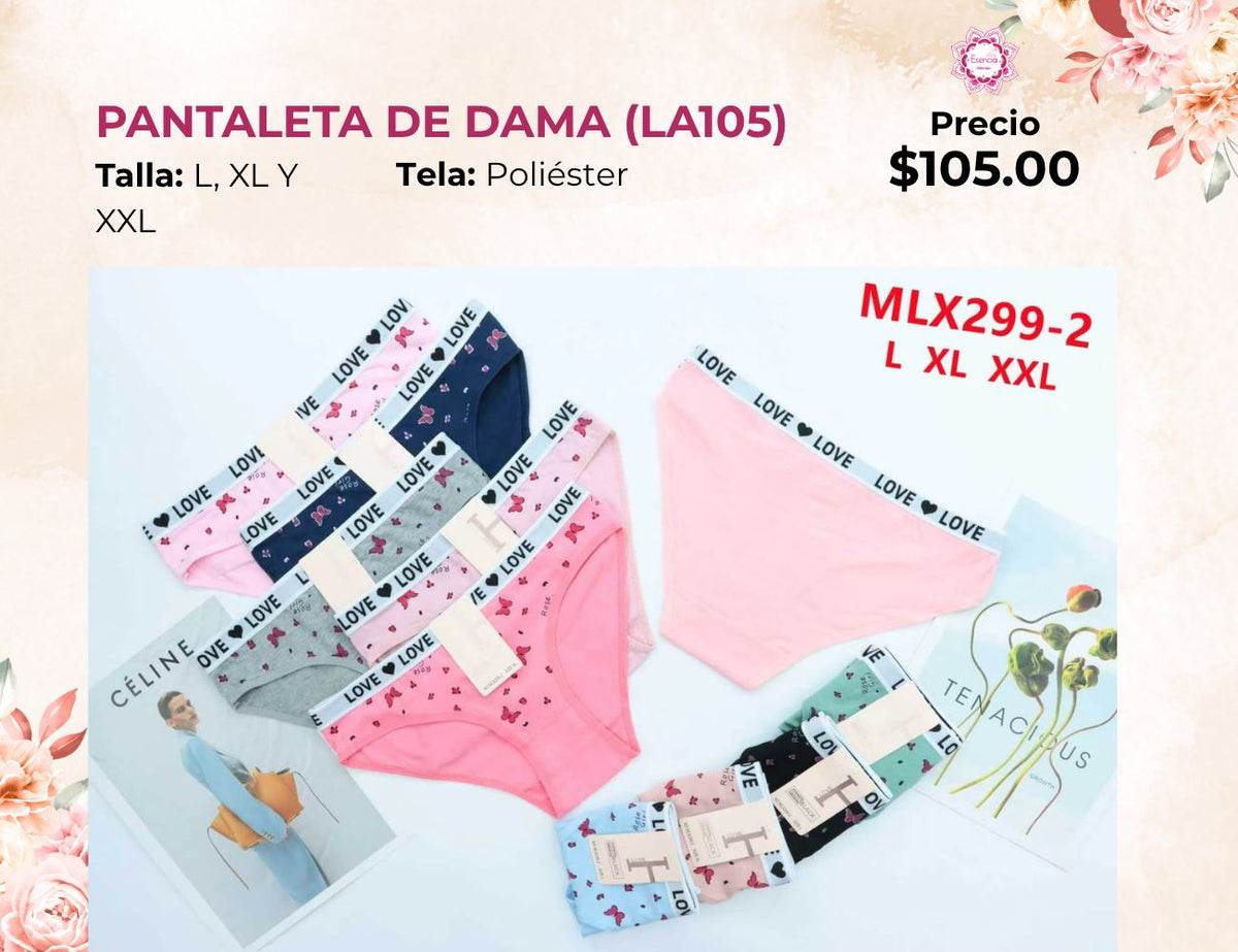 PANTALETAS PARA DAMA (LA105)