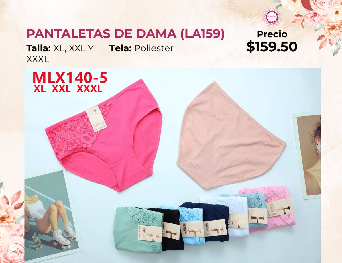 PANTALETAS EXTRA DE DAMA (LA159)