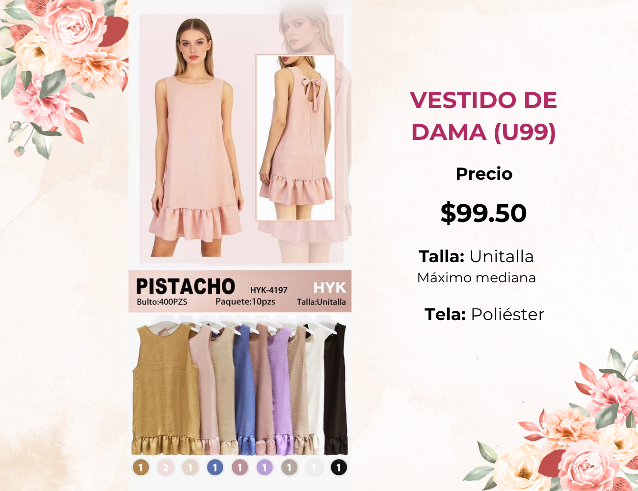 VESTIDO DE DAMA (U99)