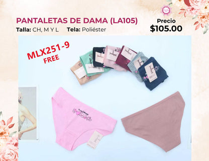 PANTALETAS PARA DAMA (LA105)