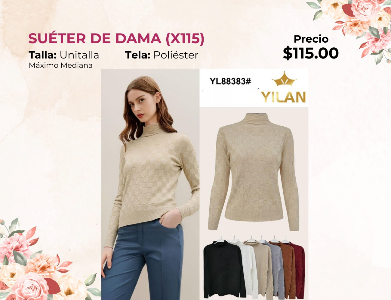 SUÉTER DE DAMA (X115)