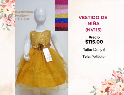 VESTIDOS DE NIÑA (NV115)
