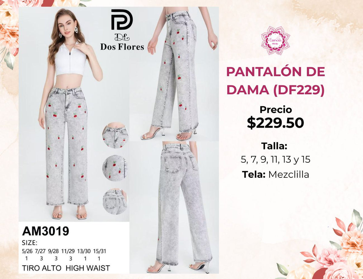 PANTALÓN DE DAMA DE MEZCLILLA (DF229.50)