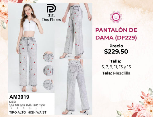 PANTALÓN DE DAMA DE MEZCLILLA (DF229.50)