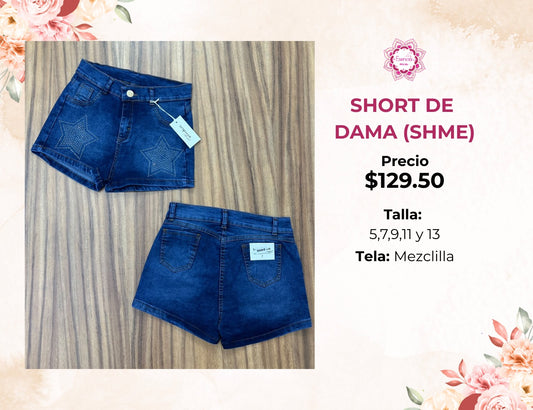 SHORTS DE DAMA CON BRILLOS (SHME)