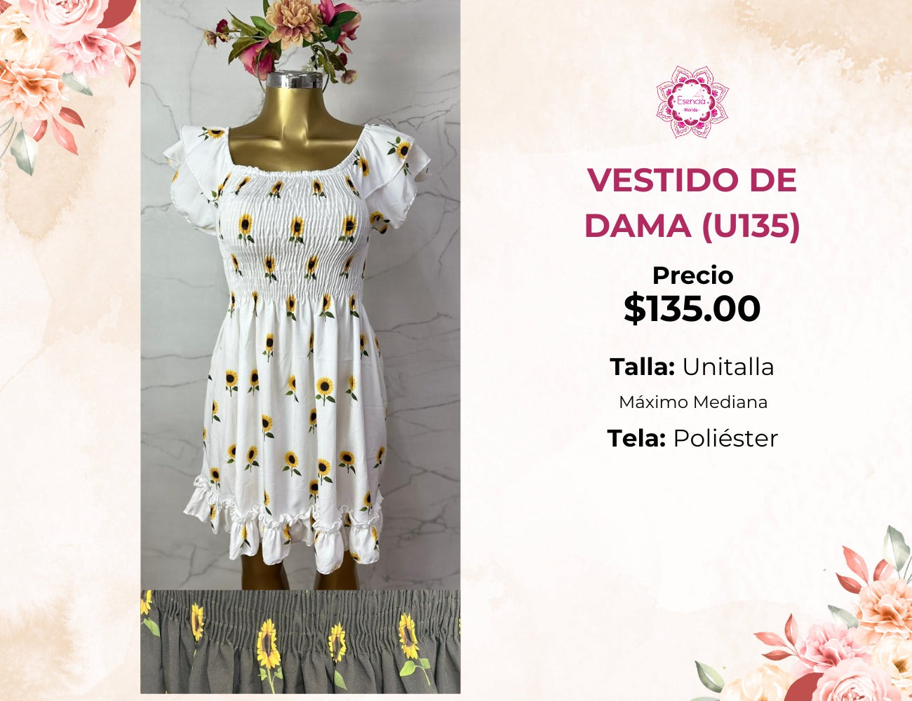 VESTIDO DE DAMA (U135)