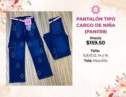 PANTALONES CARGO PARA NIÑA (PANI159)