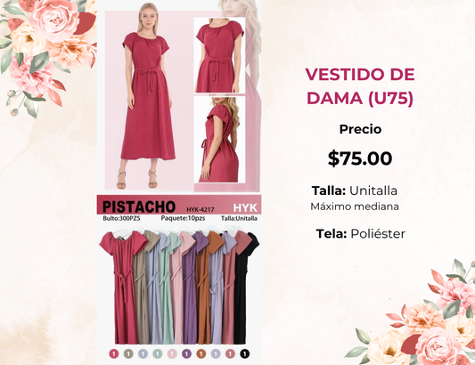 VESTIDO DE DAMA (U75)