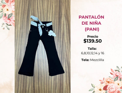 PANTALON DE NIÑA DE MEZCLILLA (PANI)