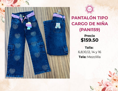 PANTALONES CARGO PARA NIÑA (PANI159)