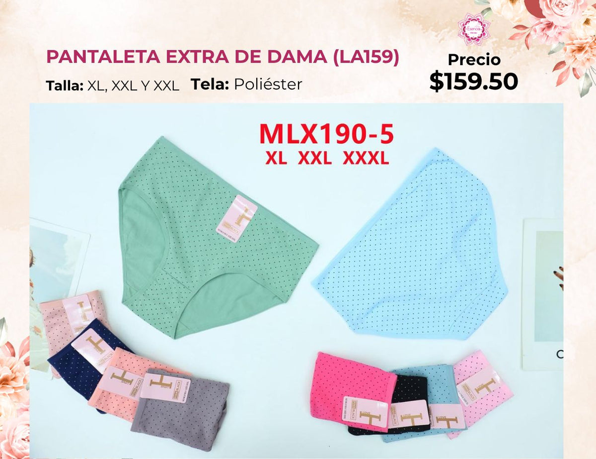 PANTALETAS EXTRA DE DAMA (LA159)