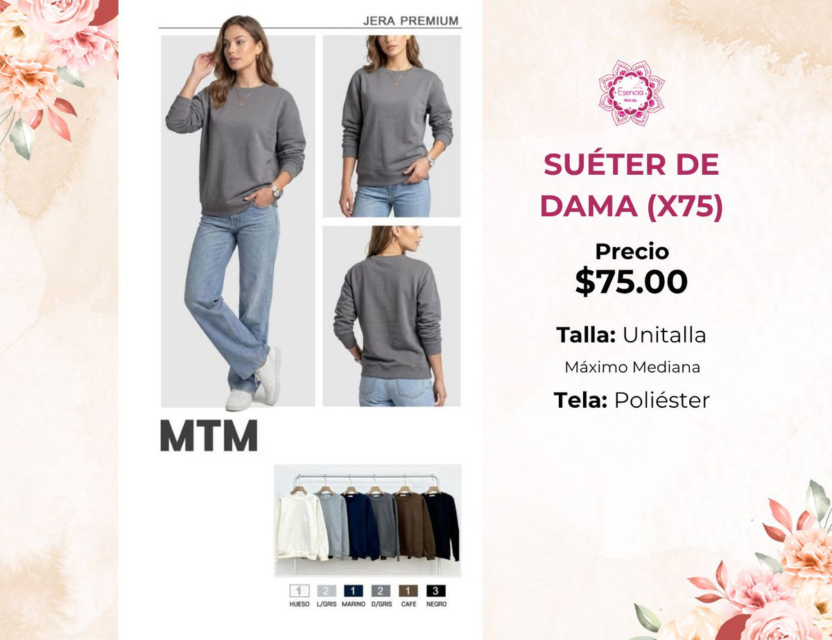 SUÉTER DE DAMA (X75)