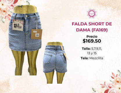 FALDA SHORT DE DAMA (FA169)