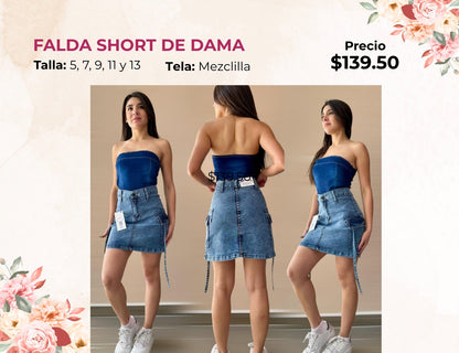FALDA SHORT DE DAMA (FA139)