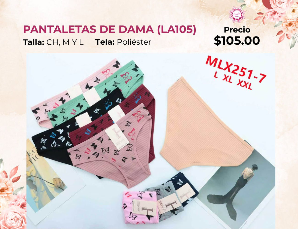 PANTALETAS PARA DAMA (LA105)