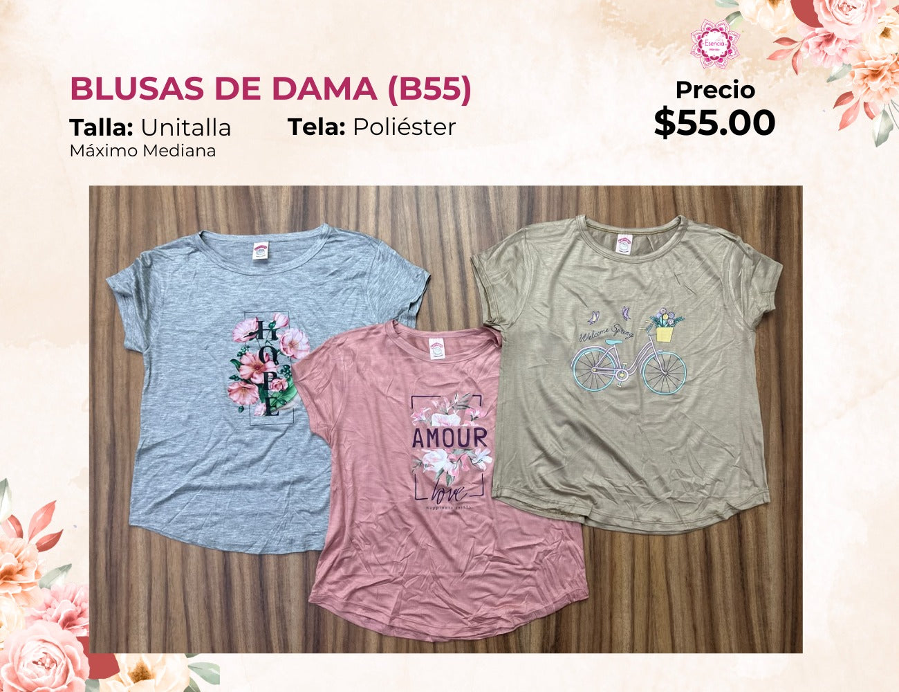 BLUSA MANGA CORTA (B55)