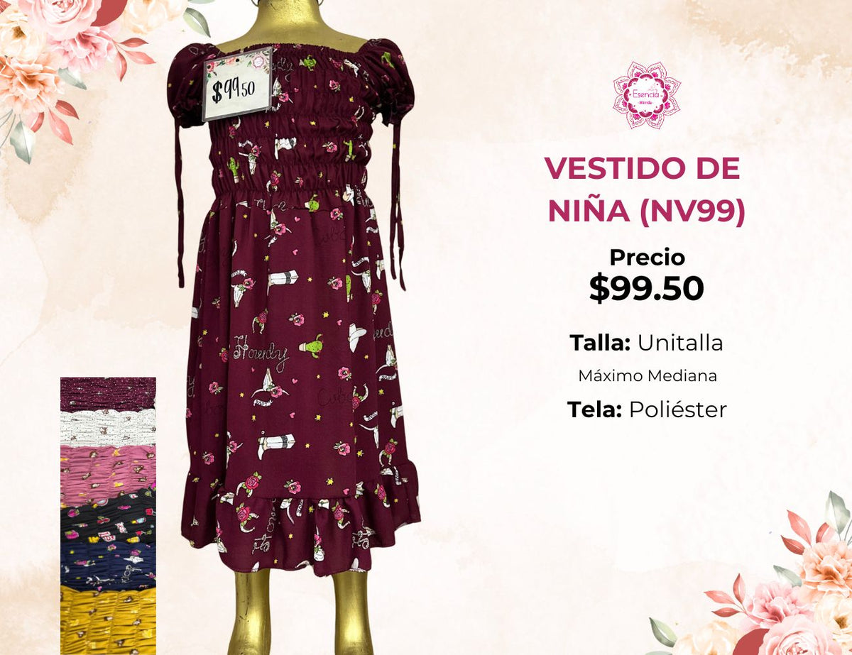 VESTIDO DE NIÑA (NV99)