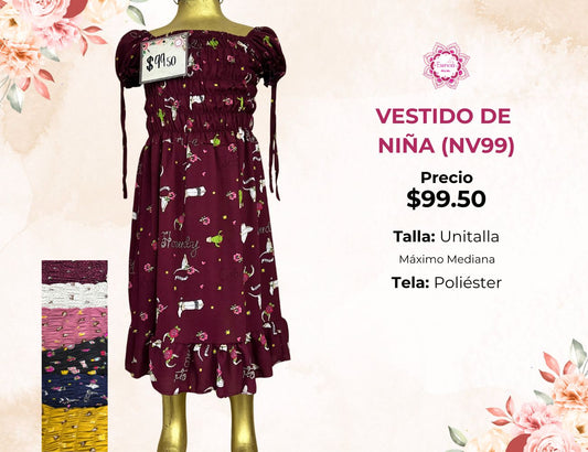 VESTIDO DE NIÑA (NV99)