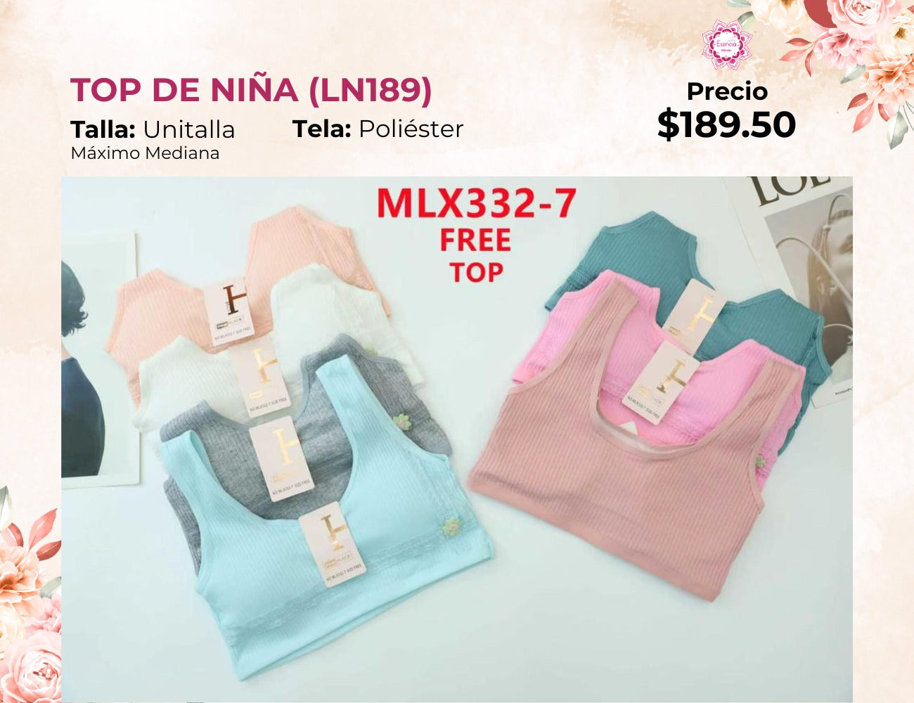 TOPS DE NIÑA (LN189)