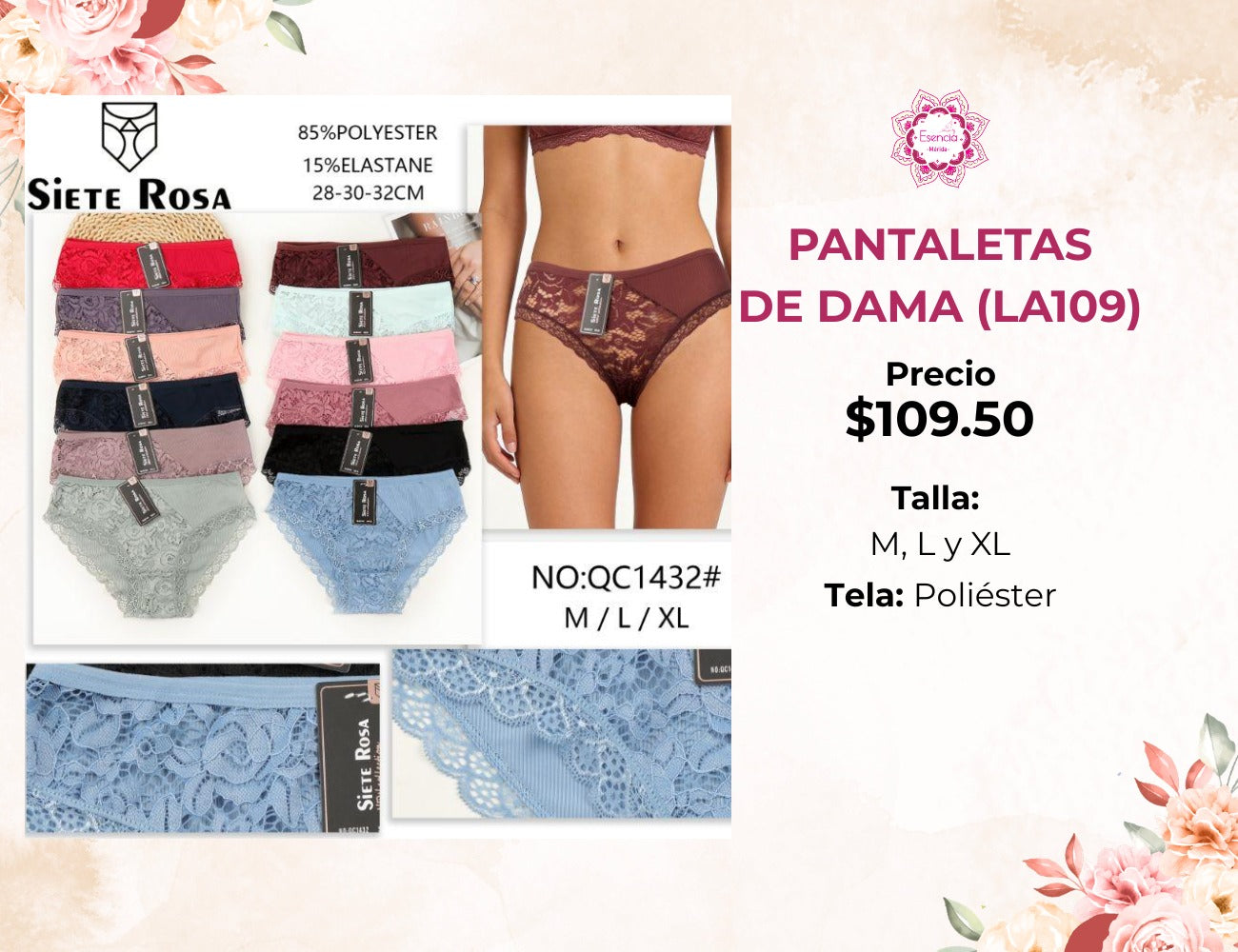 PANTALETAS DE DAMA (LA109)