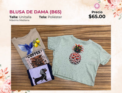 BLUSA DE DAMA LARGA (B65)