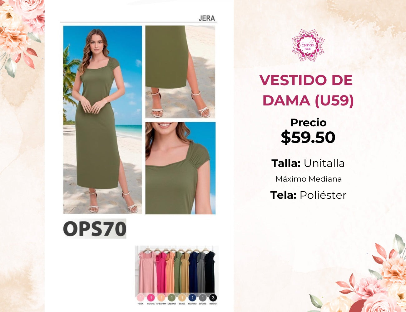 VESTIDO DE DAMA (U59)
