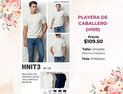 PLAYERAS DE CABALLERO (H109)