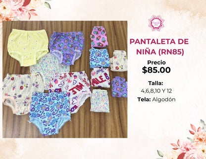 PANTALETA DE NIÑA (RN85)
