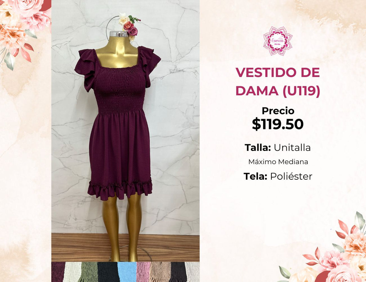 VESTIDO DE DAMA (U119)