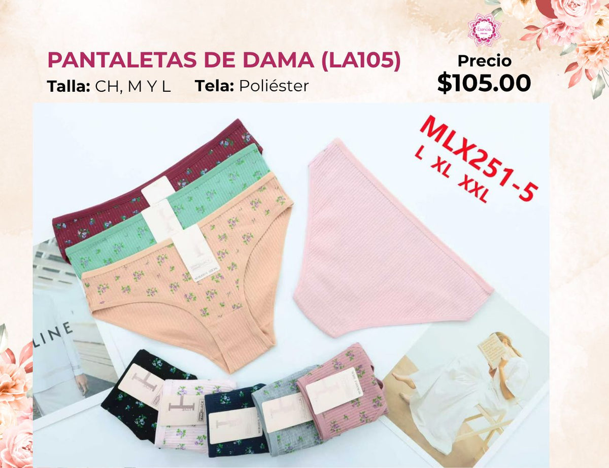 PANTALETAS PARA DAMA (LA105)