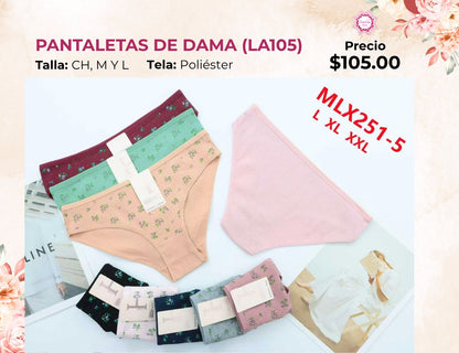 PANTALETAS PARA DAMA (LA105)