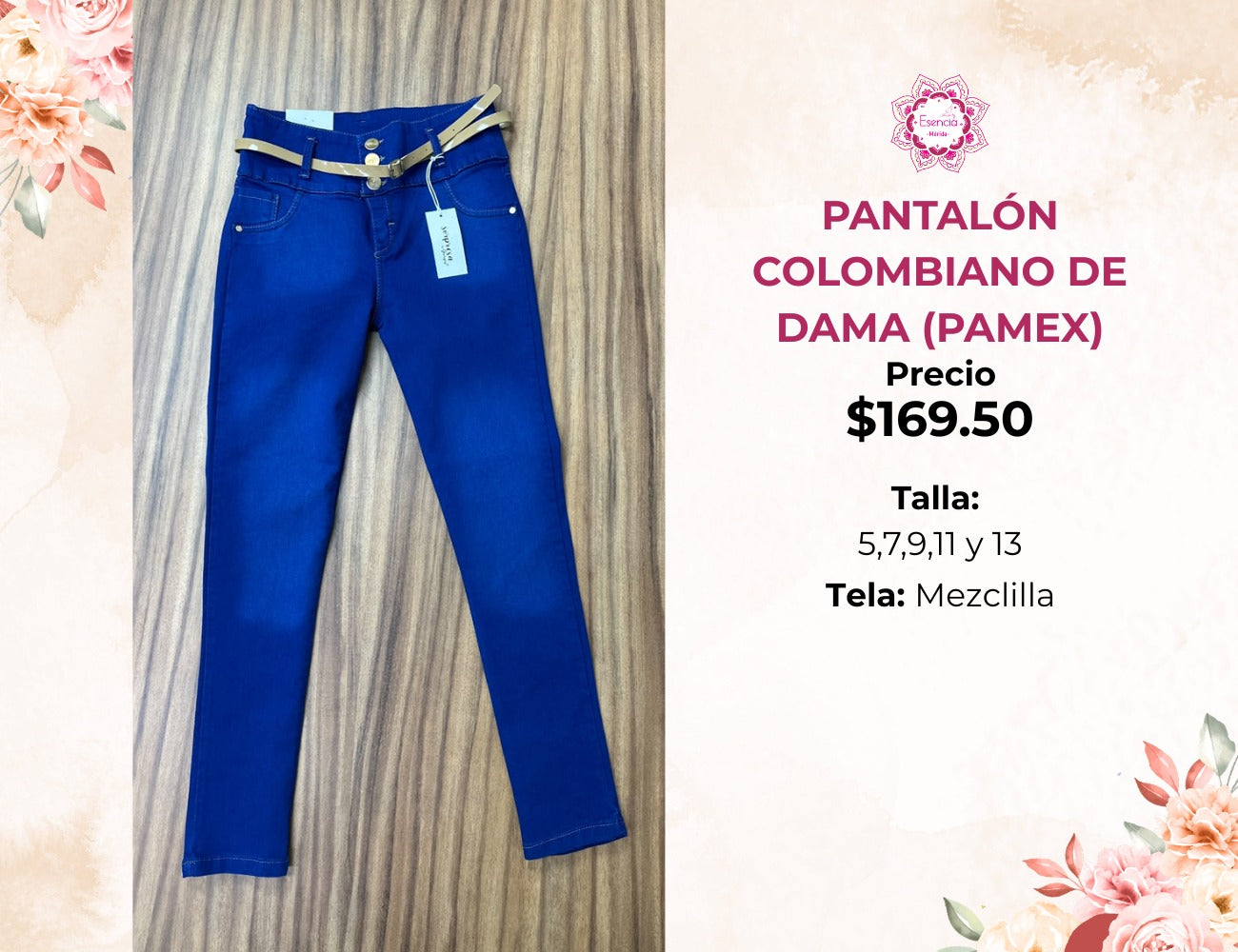PANTALONES DE MEZCLILLA PARA DAMA (PAMEX)