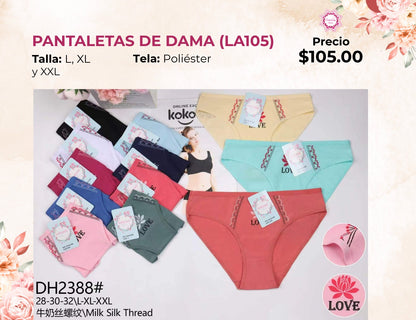PANTALETA DE DAMA LISA (LA105)