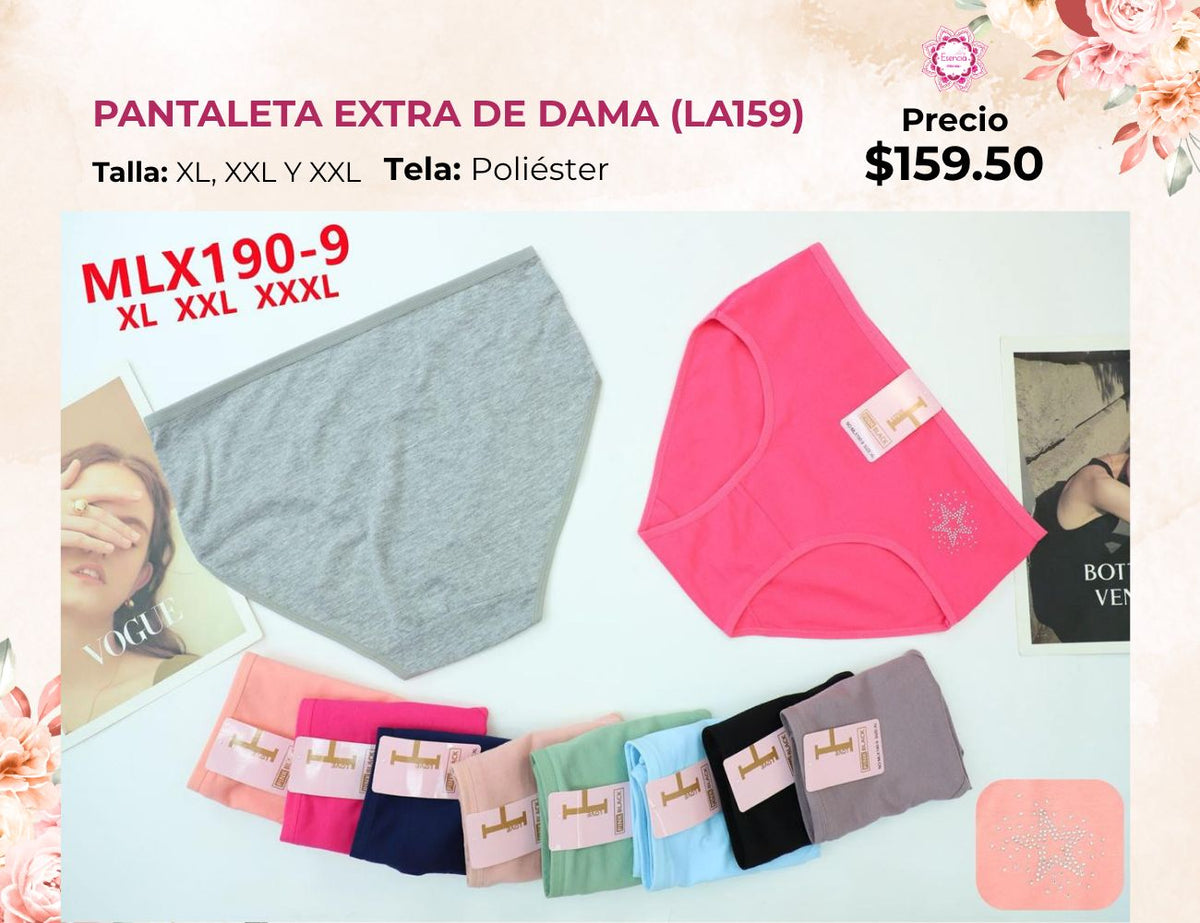 PANTALETAS EXTRA DE DAMA (LA159)