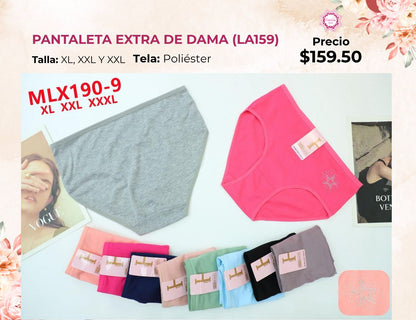 PANTALETAS EXTRA DE DAMA (LA159)