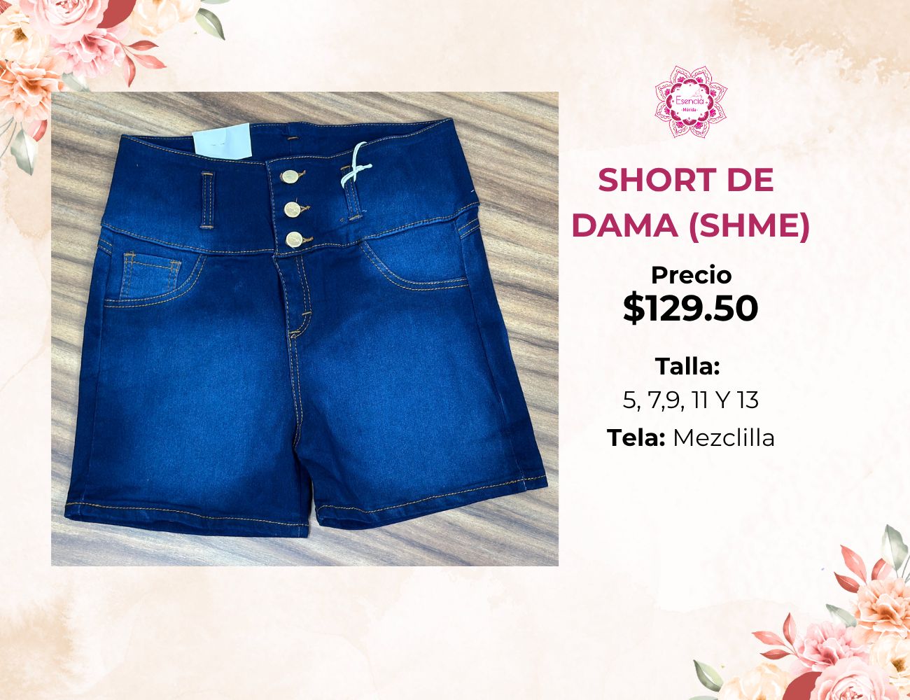 SHORT DE MEZCLILLA (SHME)