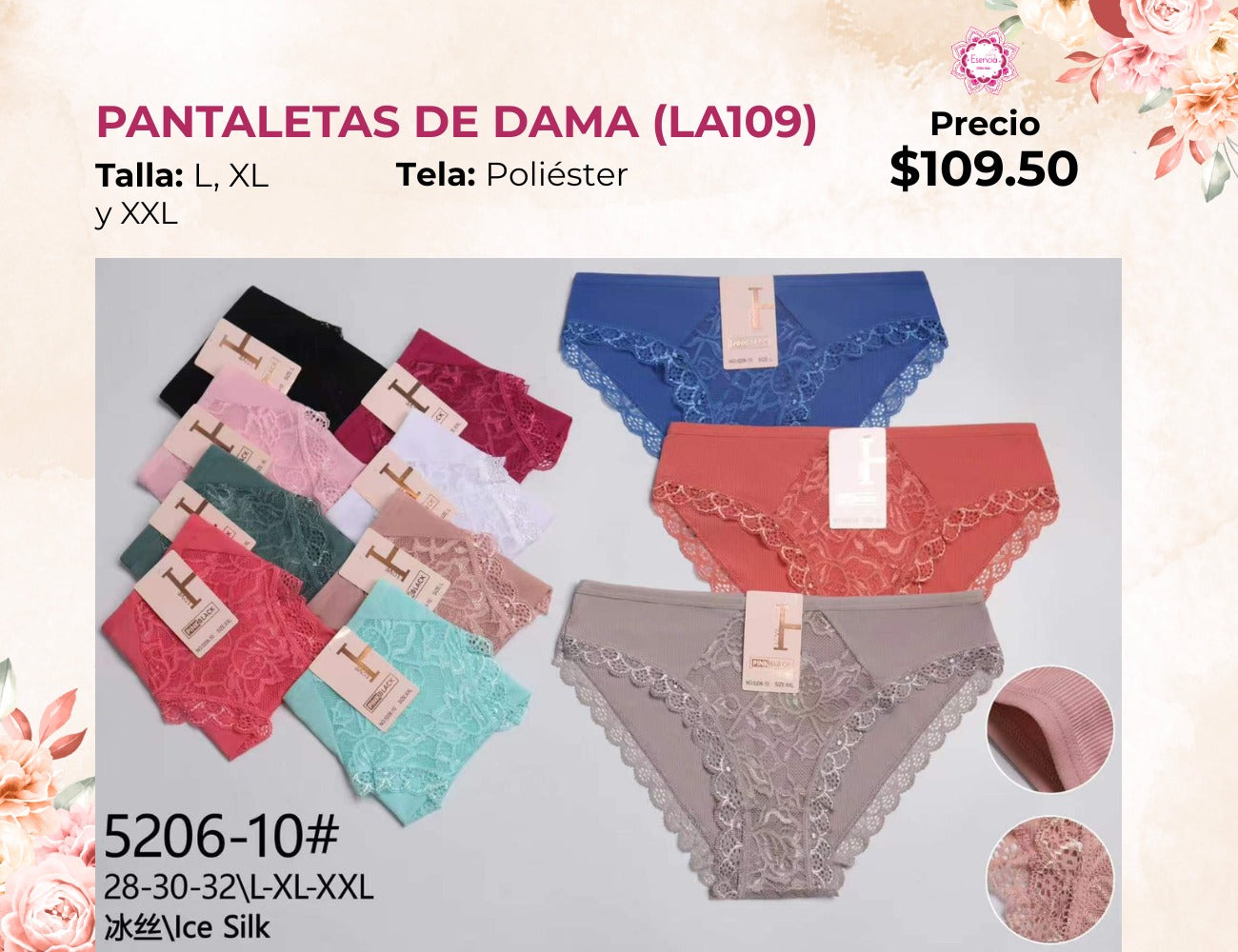 PANTALETAS DE DAMA (LA109)