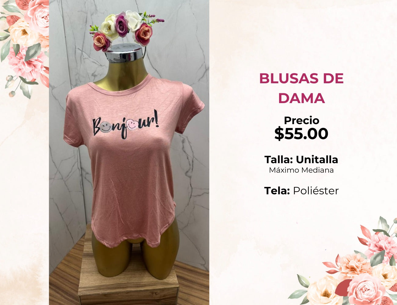 BLUSA MANGA CORTA (B55)