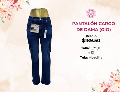 PANTALON CARGO DE DAMA (GIO189)