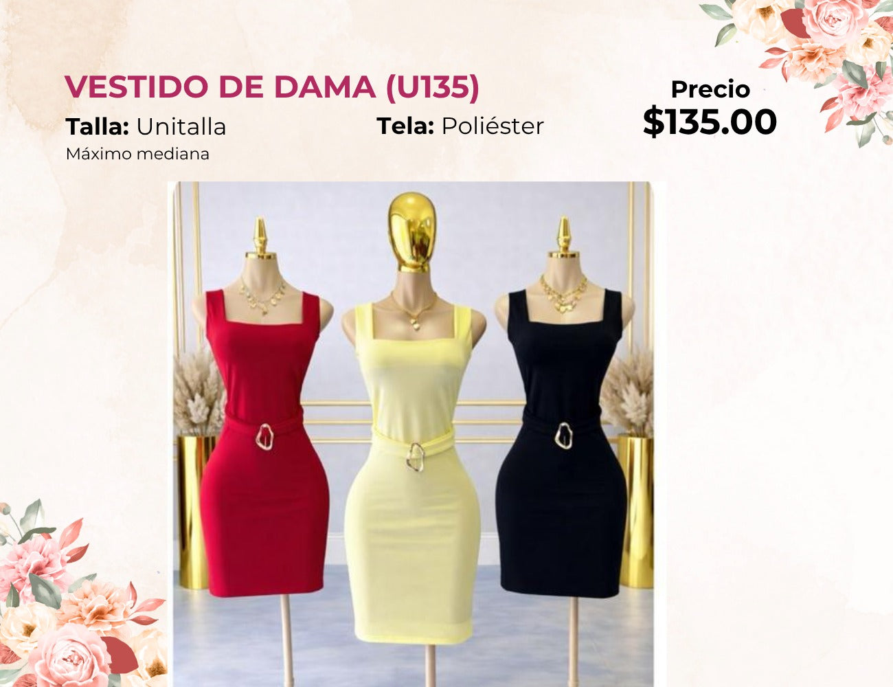 VESTIDO DE DAMA (U135)