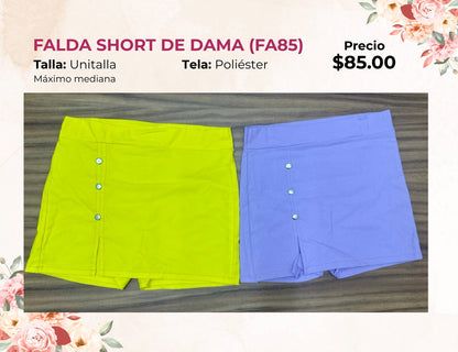 FALDA SHORT DE DAMA (FA85)