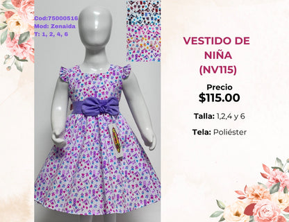 VESTIDOS DE NIÑA (NV115)