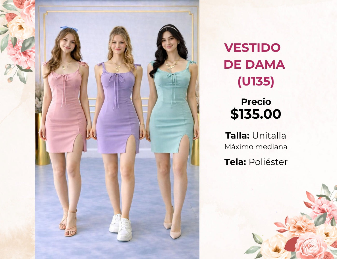 VESTIDO DE DAMA (U135)