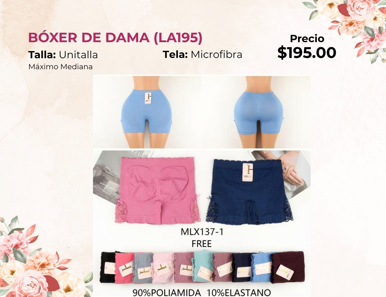 BÓXER DE DAMA (LA195)