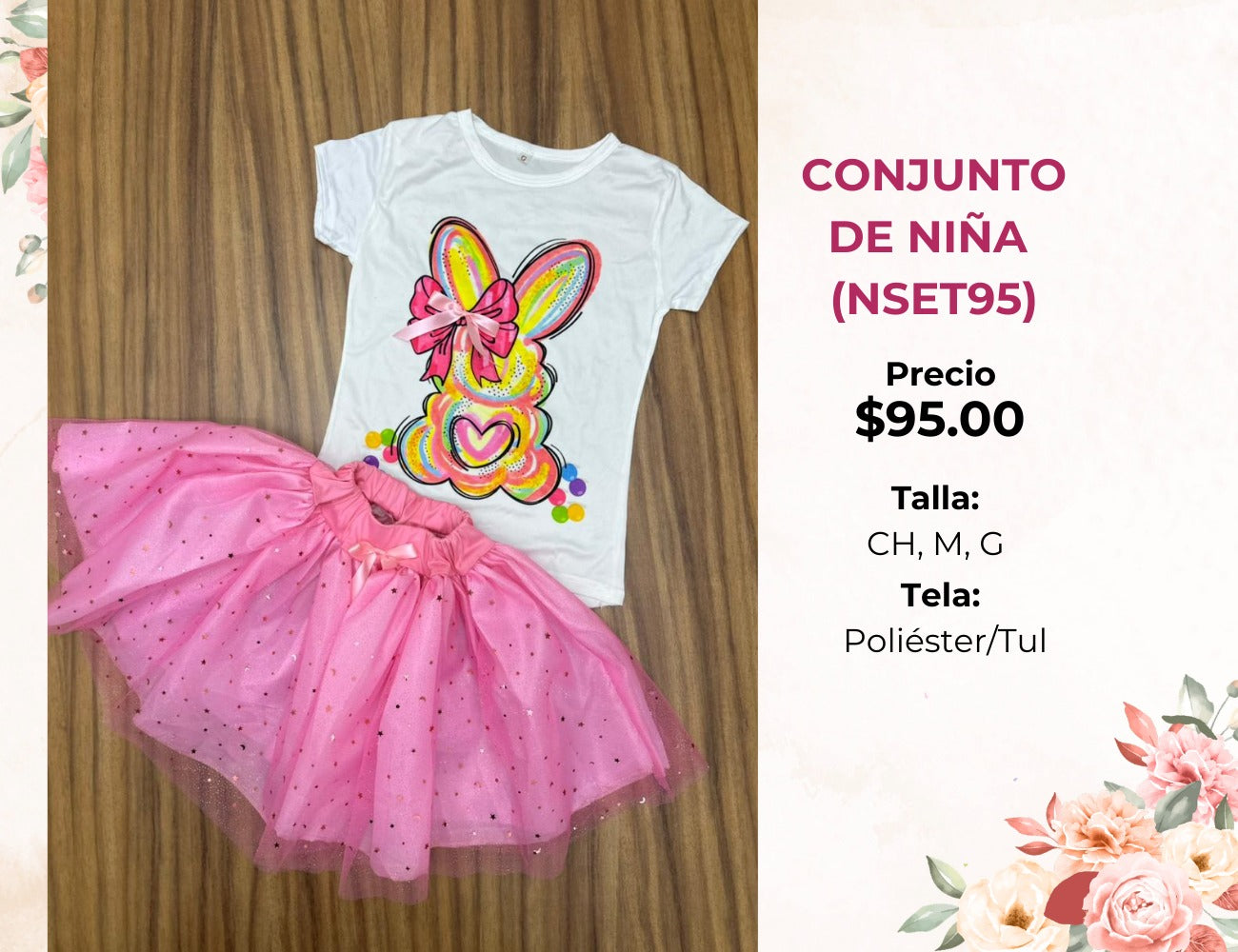 CONJUNTO DE NIÑA CON TUTÚ (NSET95)