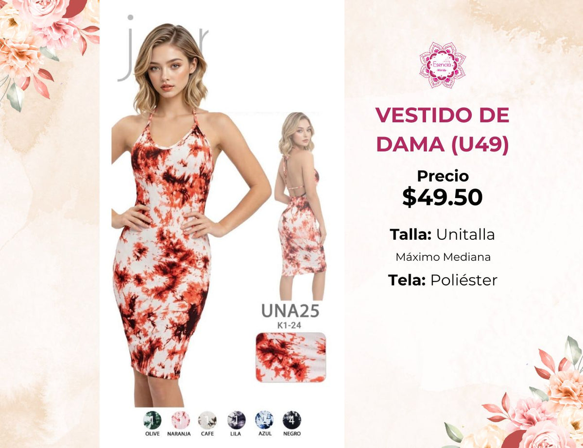 VESTIDOS DE DAMA (U49)