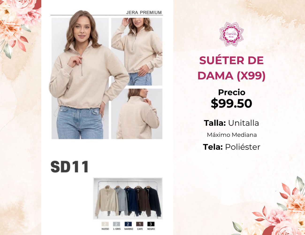 SUÉTER DE DAMA (X99)