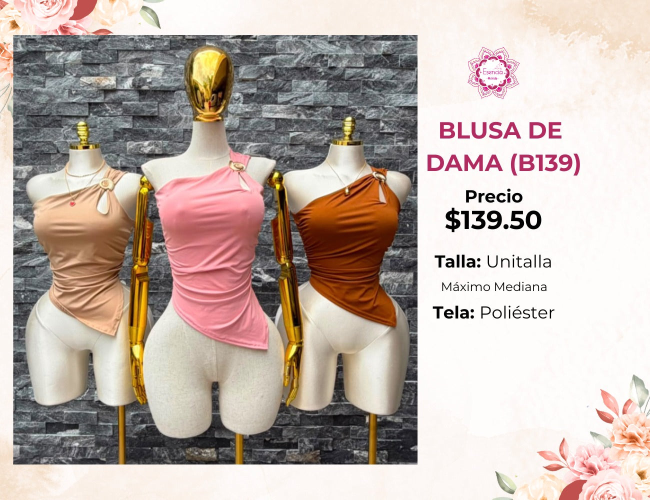 BLUSAS CALIDAD PREMIUM PARA DAMA (B139)