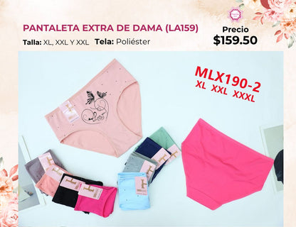 PANTALETAS EXTRA DE DAMA (LA159)